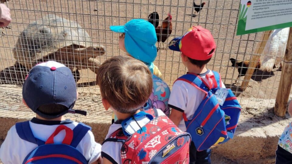 Niños en una actividad escolar.