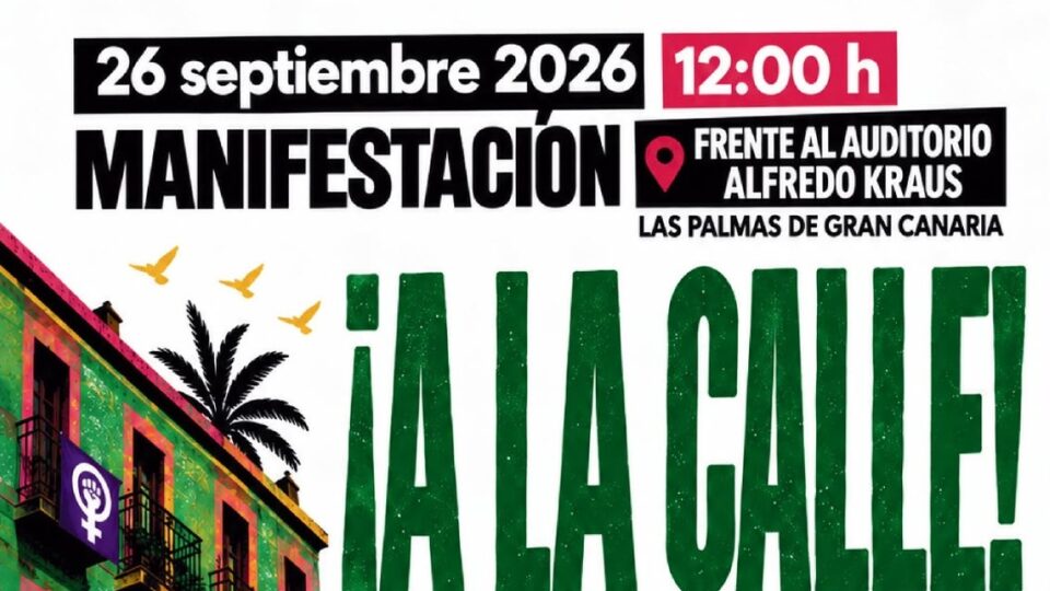 Cartel de la convocatoria de la manifestación